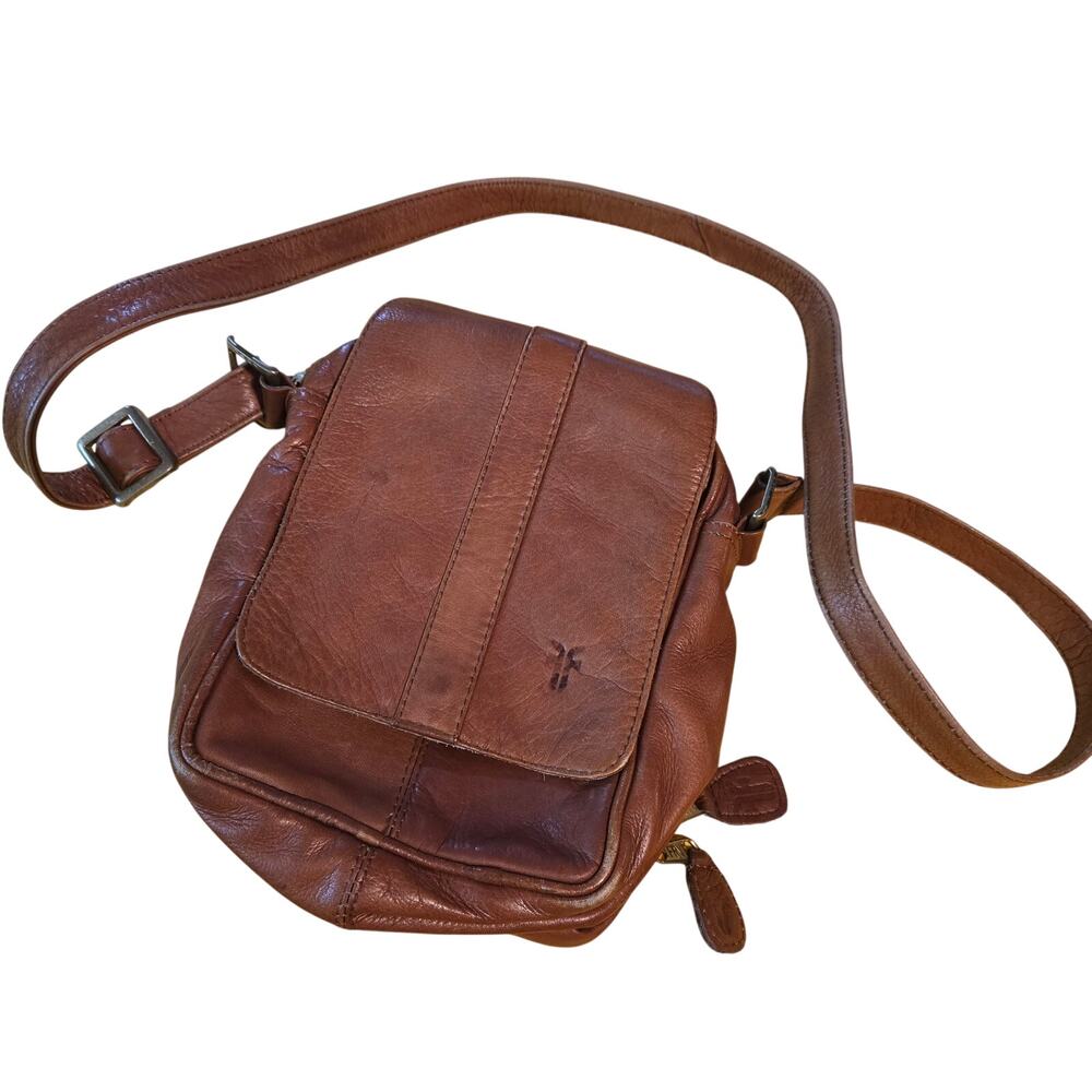 leather crossbody bag is a Frye Melissa Sling